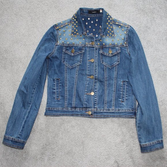 forever 21 women's denim coats & jackets